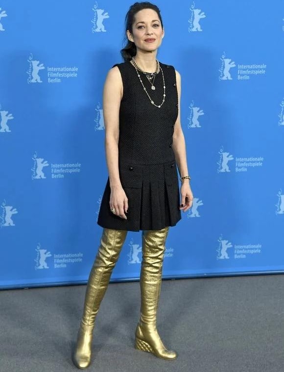 marion cotillard et ses jambières