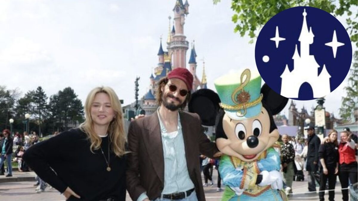 Virginie Efira et son compagnon étaient à Disneyland Paris samedi dernier.