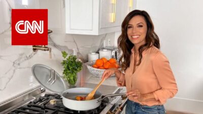 Eva Longoria est passé en Bretagne dans le cadre du tournage d'une émission culinaire pour CNN.