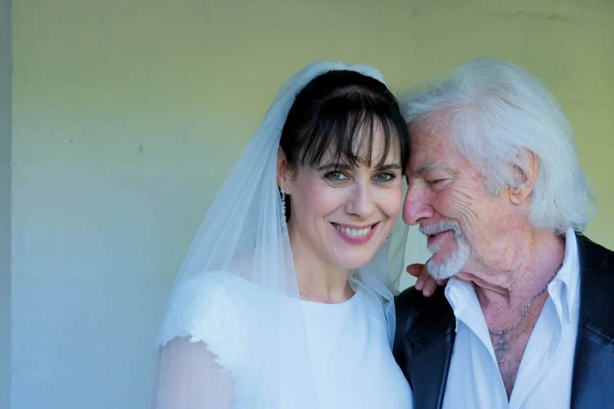 Hugues Aufray et Murielle Mégevand,.